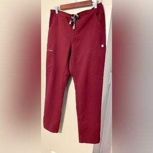 Figs burgundy Yola scrub bottoms